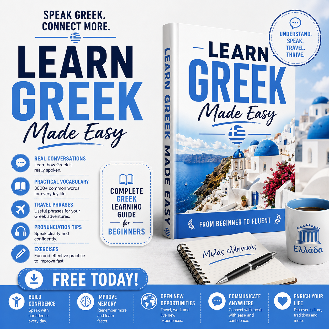 Learn Greek Made Easy: #1 Greek Language Tutorial